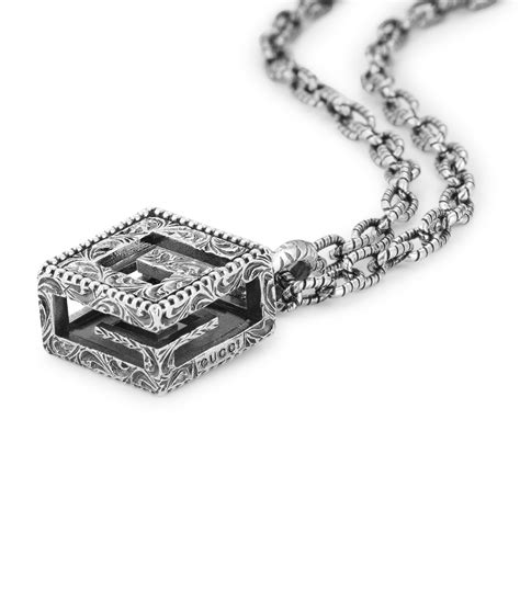 gucci square g necklace